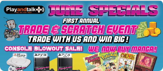 Goodbye may and hello june specials only at play and talk!