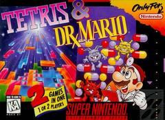 Tetris and Dr. Mario - (Loose) (Super Nintendo)