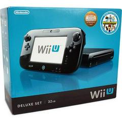 Wii U Console Deluxe Black - (CIB) (Wii U)