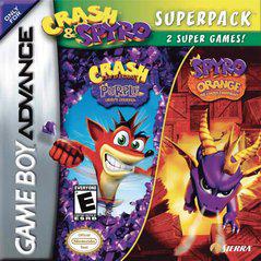 Crash and Spyro Superpack: Purple & Orange - (Loose) (GameBoy Advance)