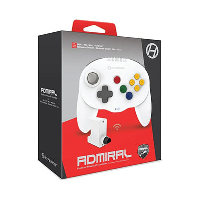 Hyperkin Admiral White Wireless Controller For N64/PC/Mac/Android/Switch/Switch lite