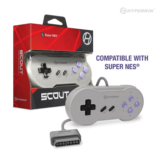 Hyperkin Scout Premium Controller for Super NES® (Gray)