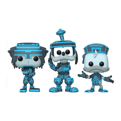 Kingdom Hearts- Sora Goofy & Donald Triple Pack- TRON POP