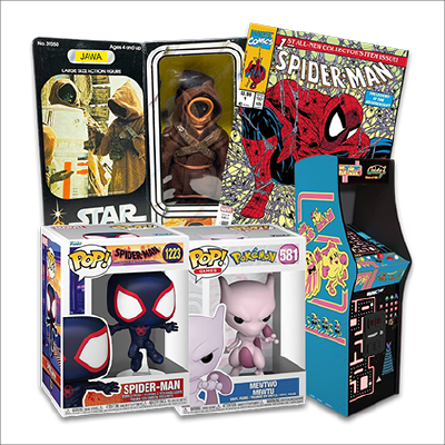 Funko Pops, Comic Books, Toys & Arcades/Pinballs