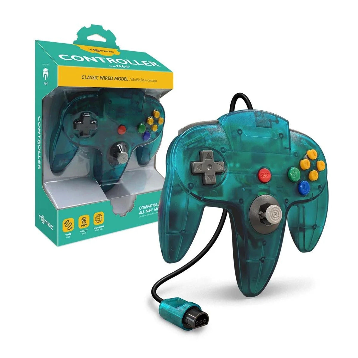 Tomee Controller For N64® (Turquoise)