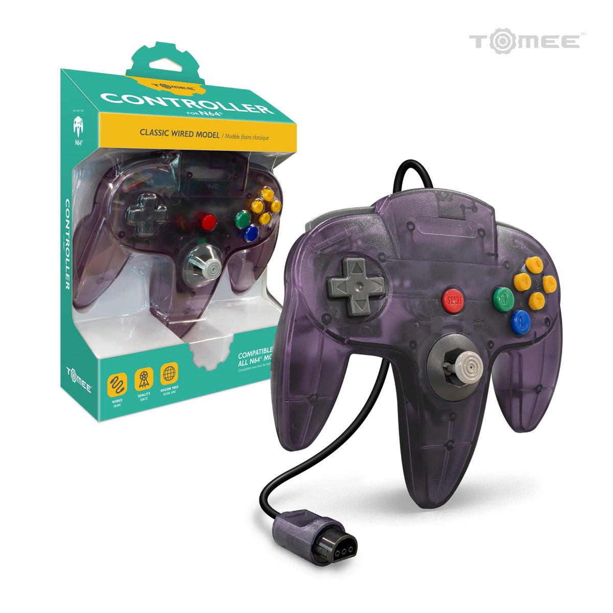 Tomee Controller For N64® (Amethyst Purple)