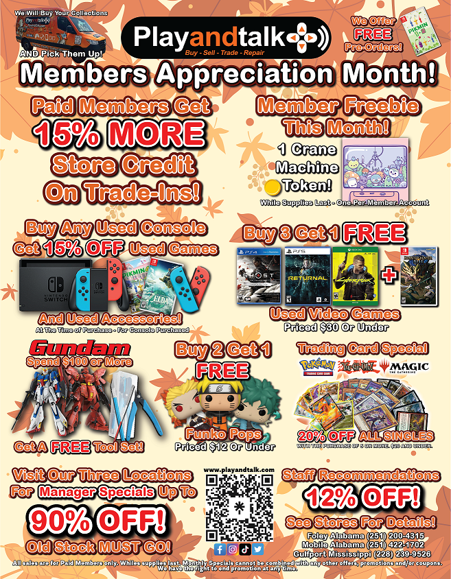 Sept Sales - Members Only
